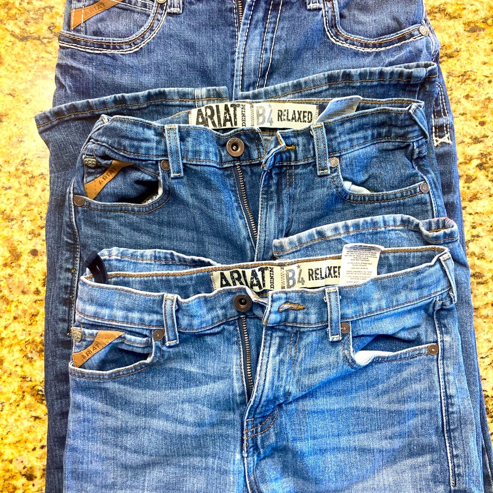 3 Ariat boys jeans sz16 style B4